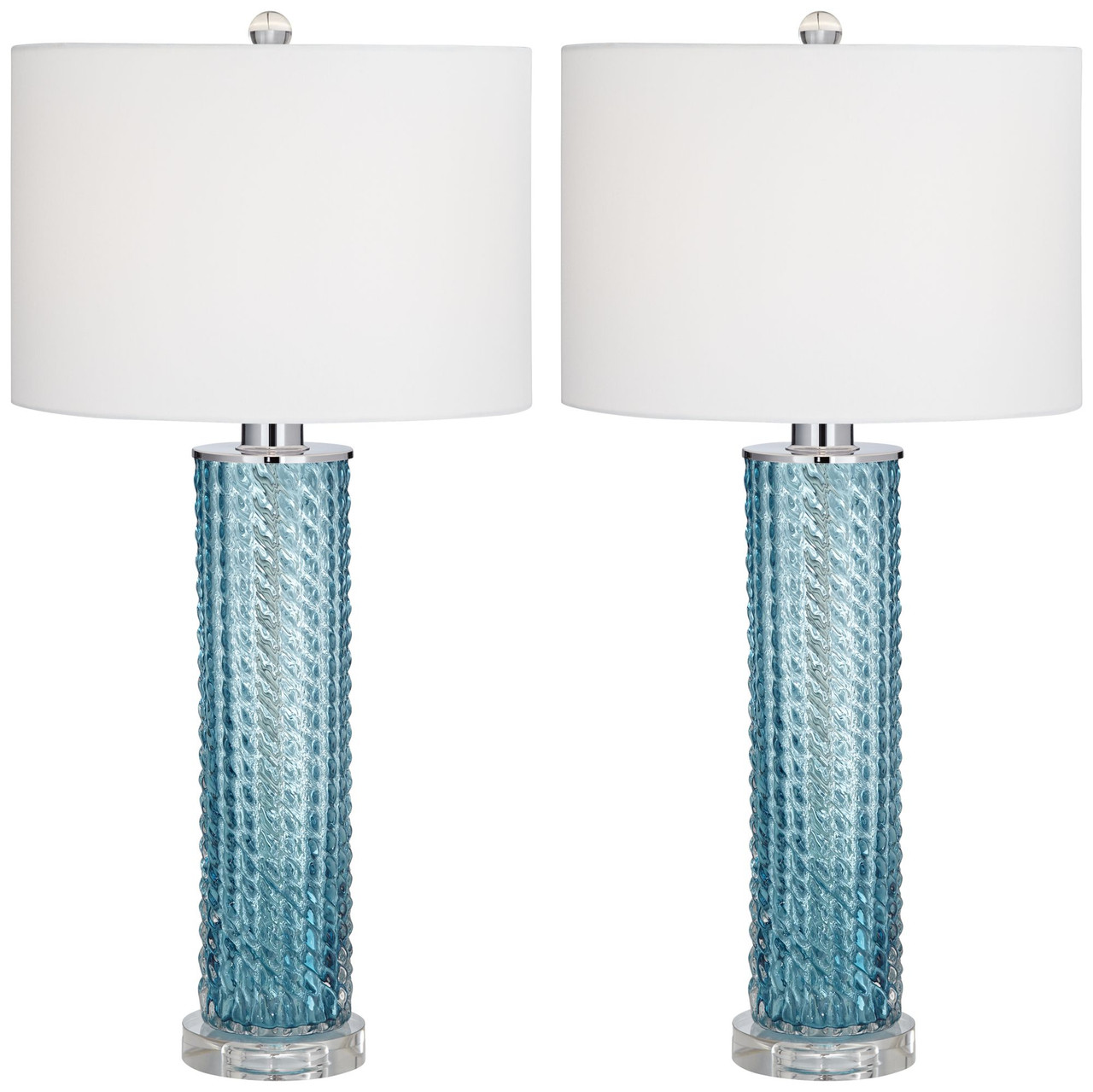 blue crystal table lamp