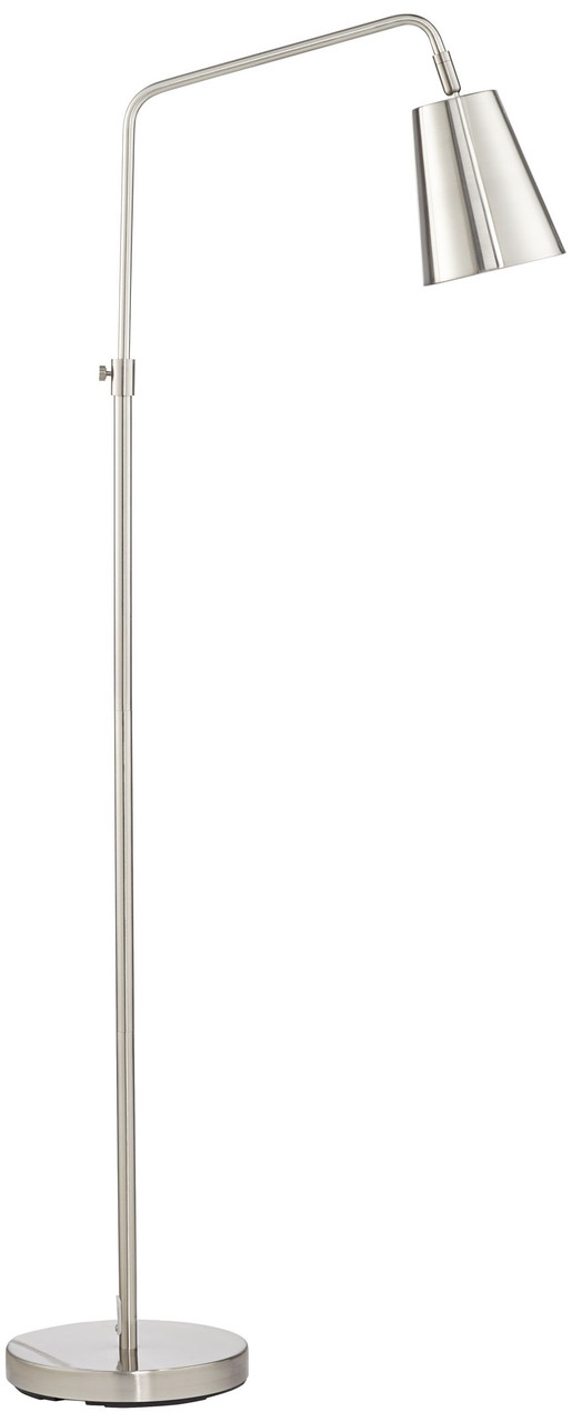 brushed stainless steel floor lamp