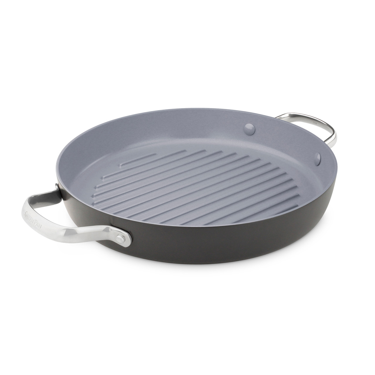 Chatham Ceramic Nonstick 11 Round Grill Pan GreenPan