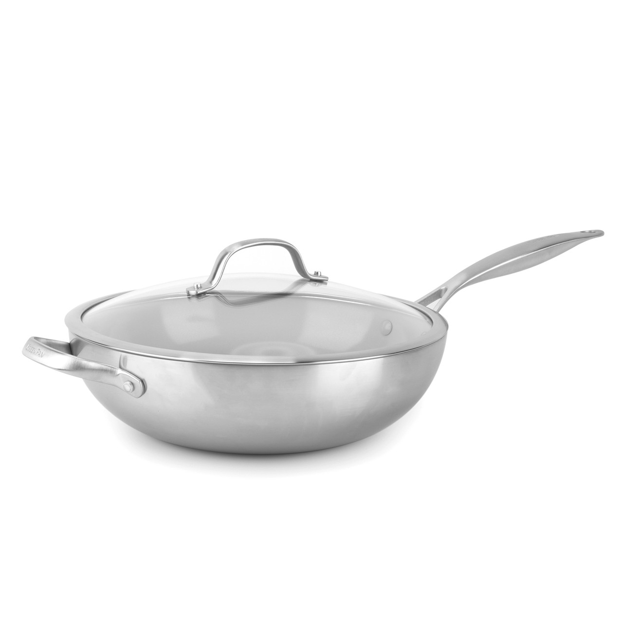 Venice Pro Ceramic Nonstick 12 Wok with Lid and Helper Handle