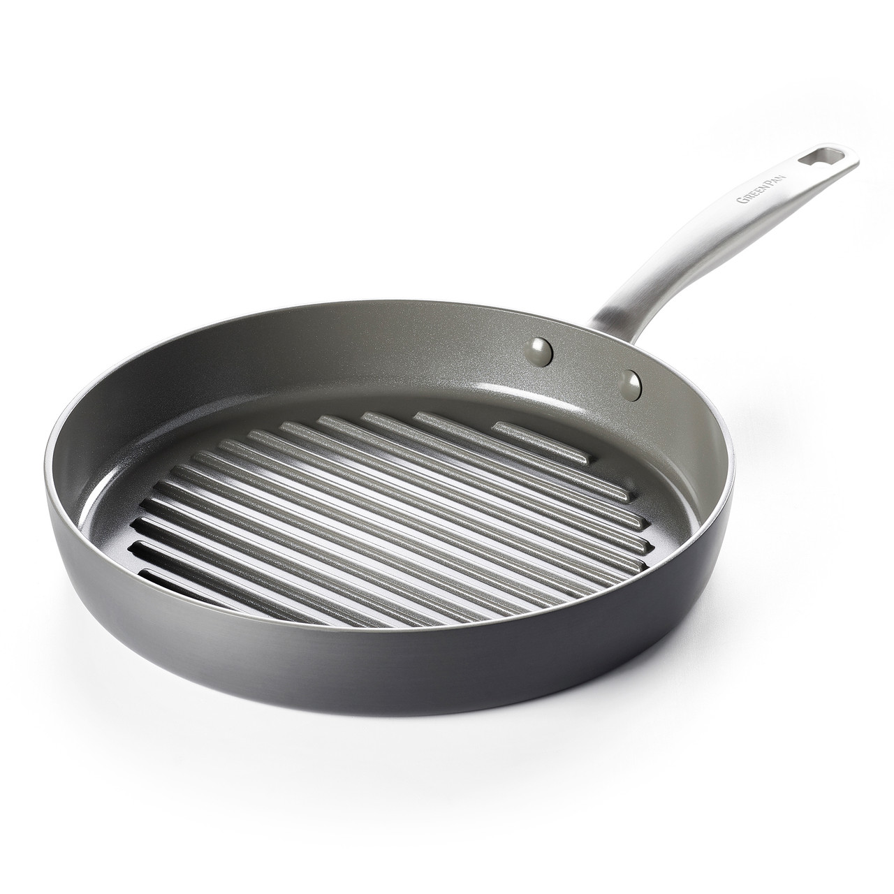 Select by Calphalon Hard-Anodized Nonstick Round Grill Pan - Black