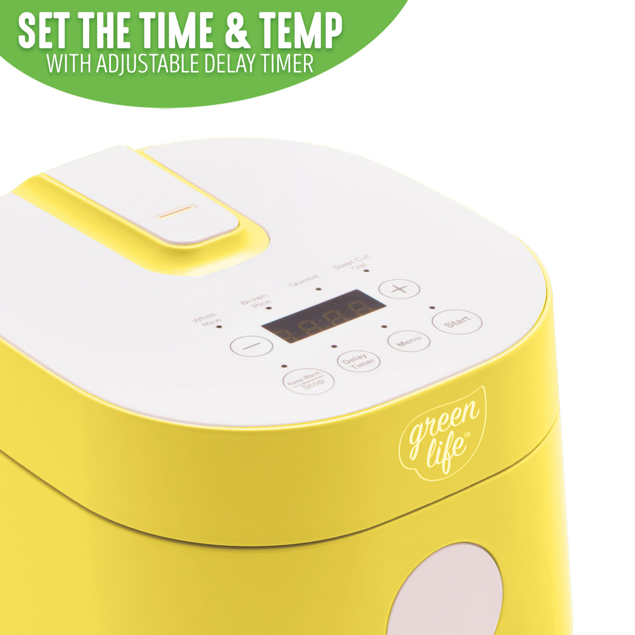 GreenLife Rice Cooker, White