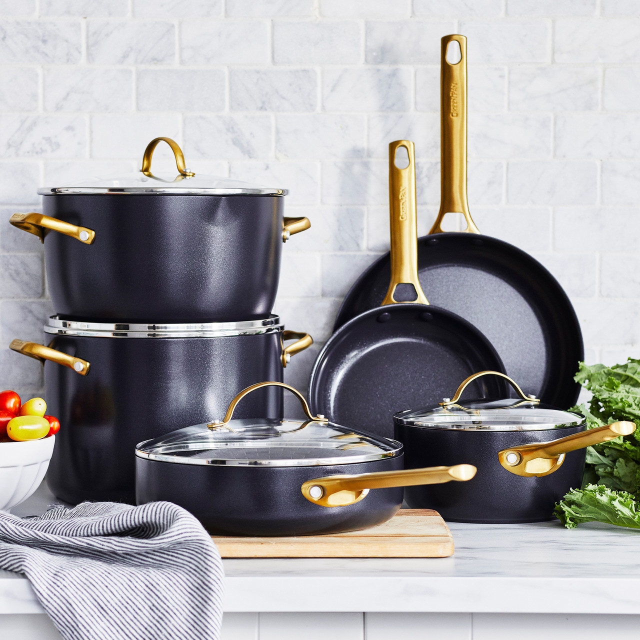 Chatham Ceramic Nonstick 10-Piece Cookware Set