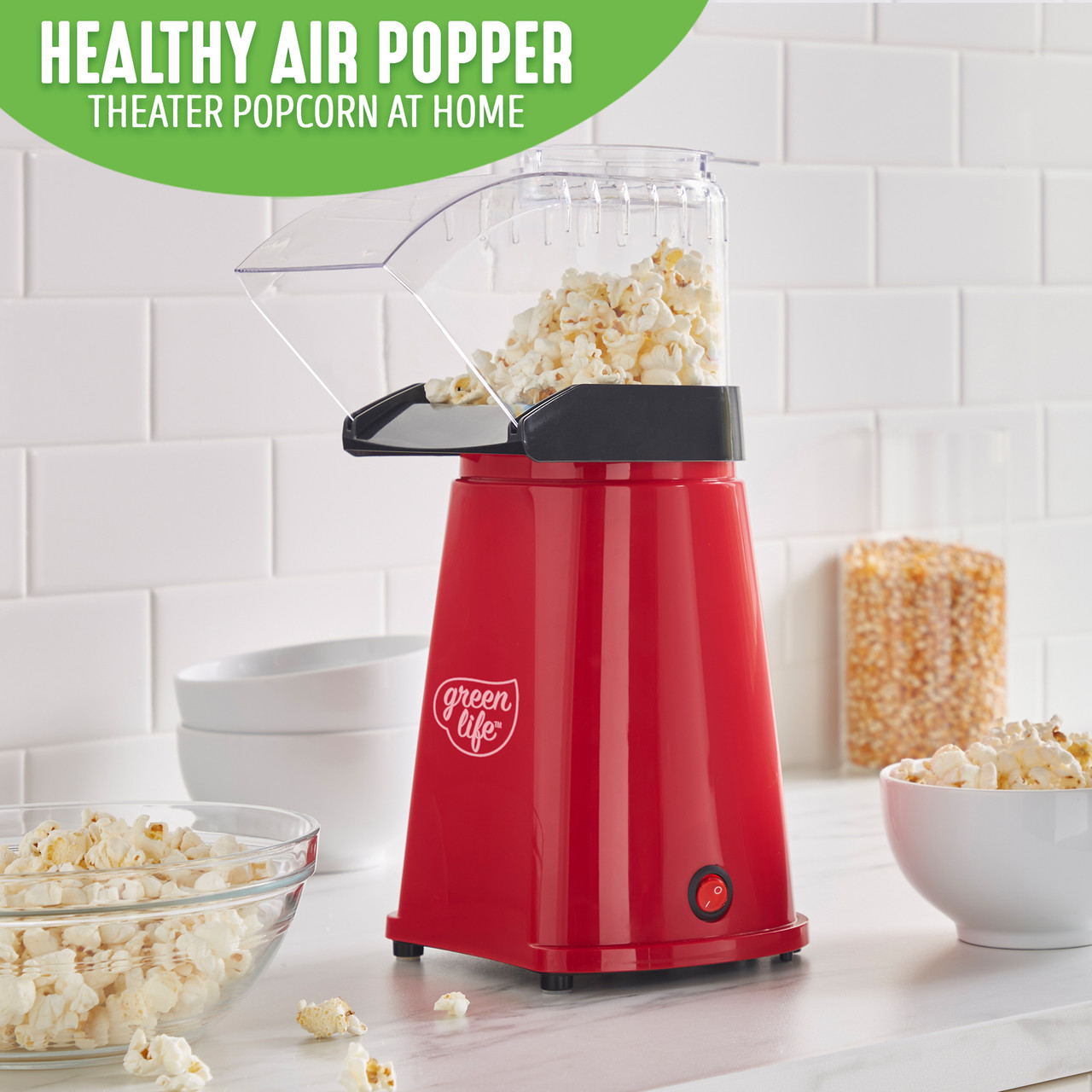 GreenLife Electric Air Popcorn Maker - Pink