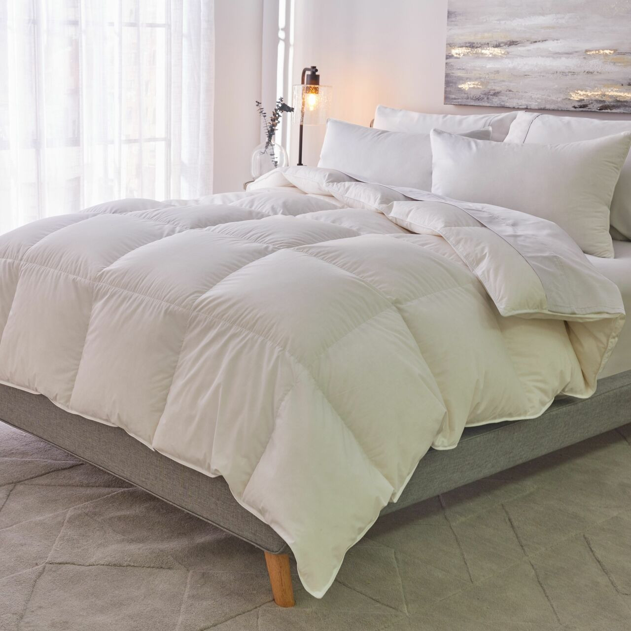 Summer Weight Down Alternative Cotton Comforter
