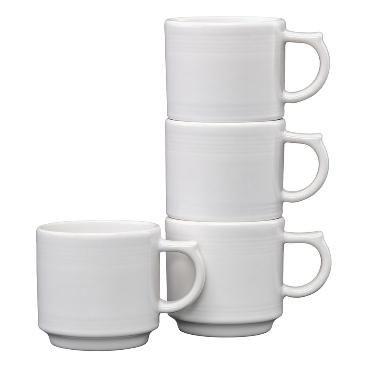 White Stackable Coffee Cups