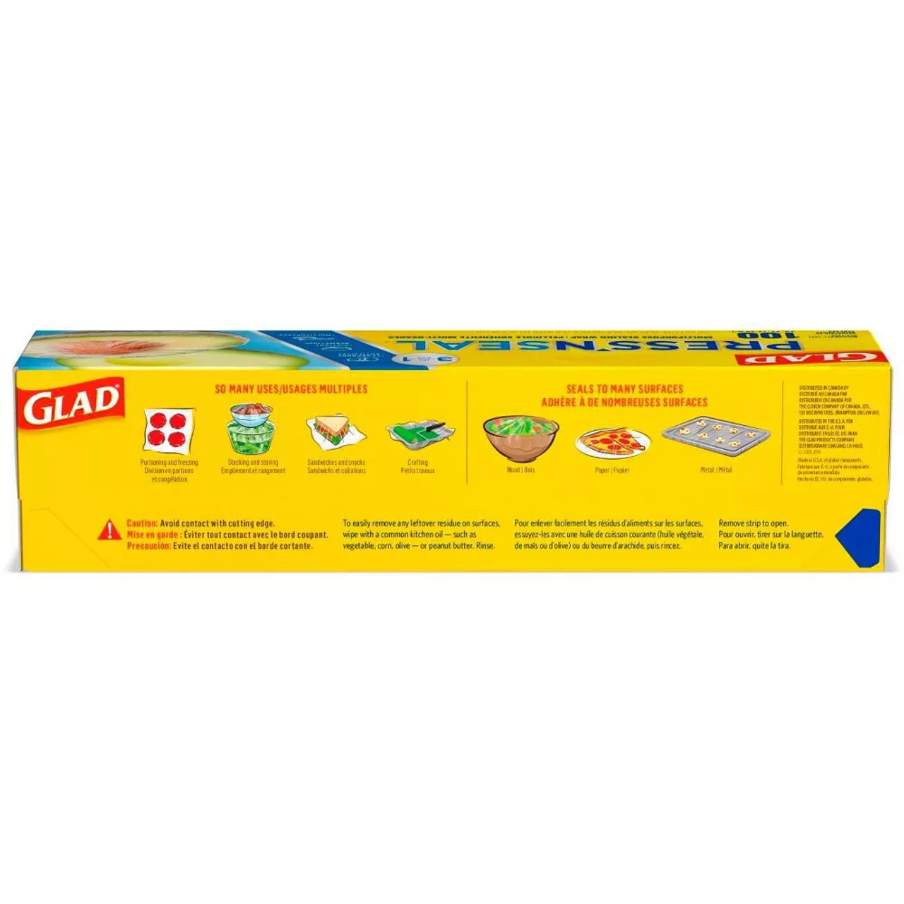 Glad Press'n Seal Plastic Food Wrap - 100 Square Foot Roll ( 3 Count )