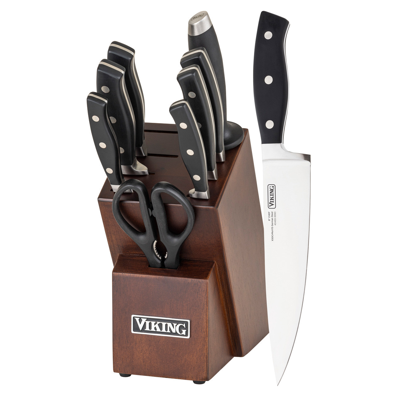 BergHOFF Smart Knife 20 piece Forged Cutlery Set/Swivel Base, Cutting Board  & Herb Cutter/Black