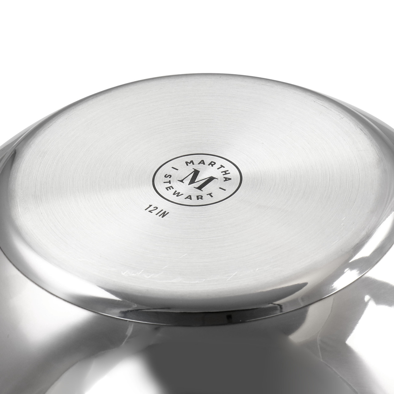 Martha Stewart Essential Pan, with Lid, Stainless Steel, 12 Inch