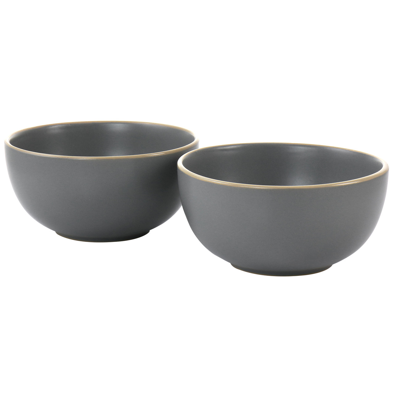 GIBSON HOME Rockaway 2-Piece Stoneware Nesting Bakeware Set in