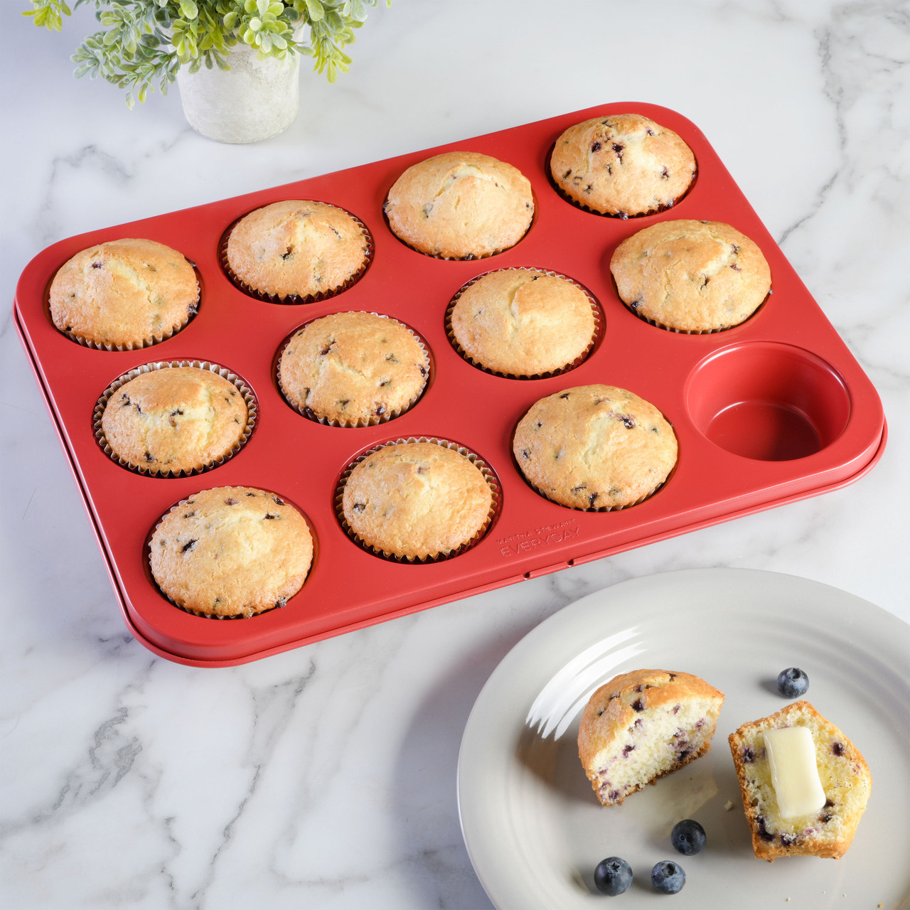 Martha Stewart Everyday Nonstick 6 or 12-Cup Muffin Pan