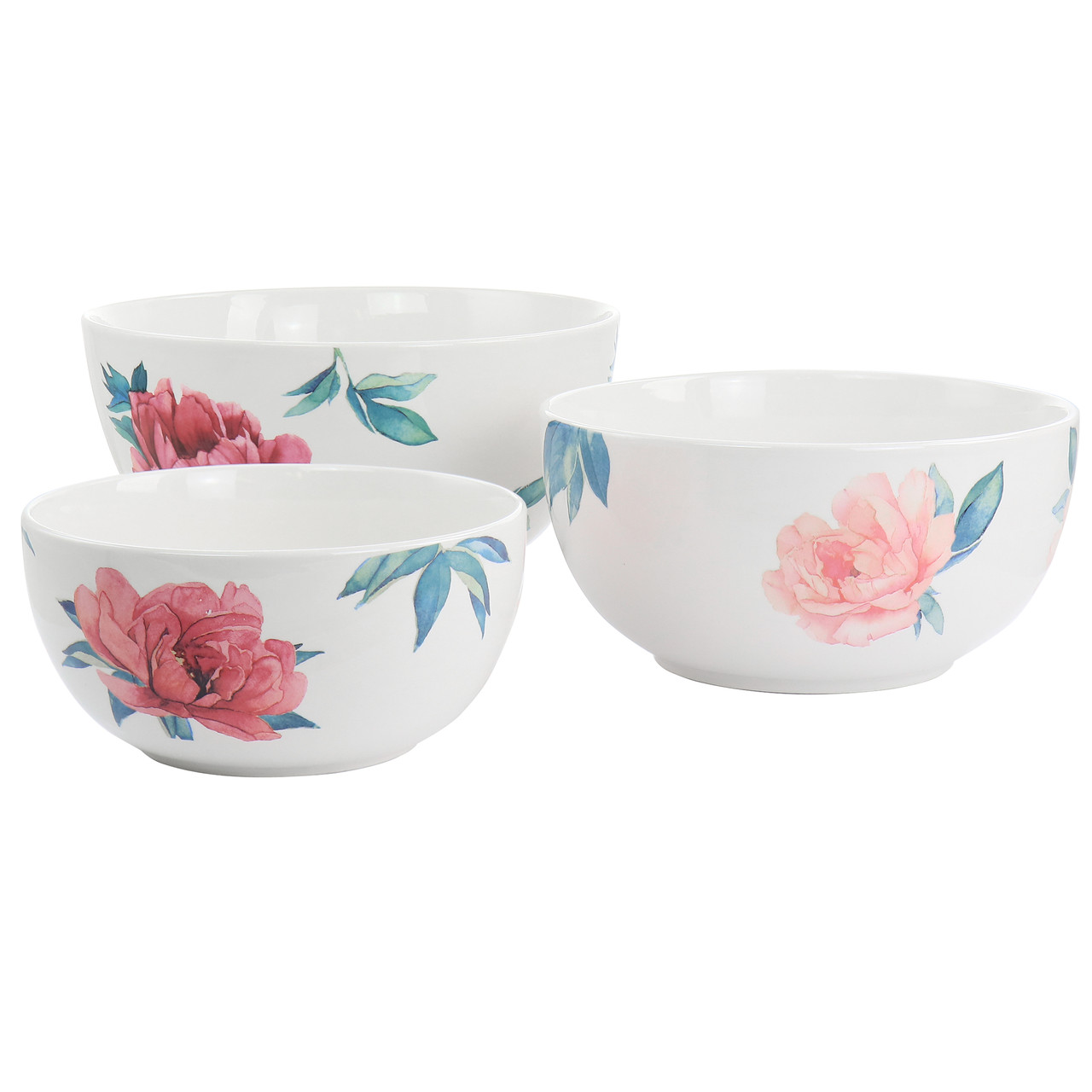 Martha Stewart Bowl Set, Stoneware, 3-Piece