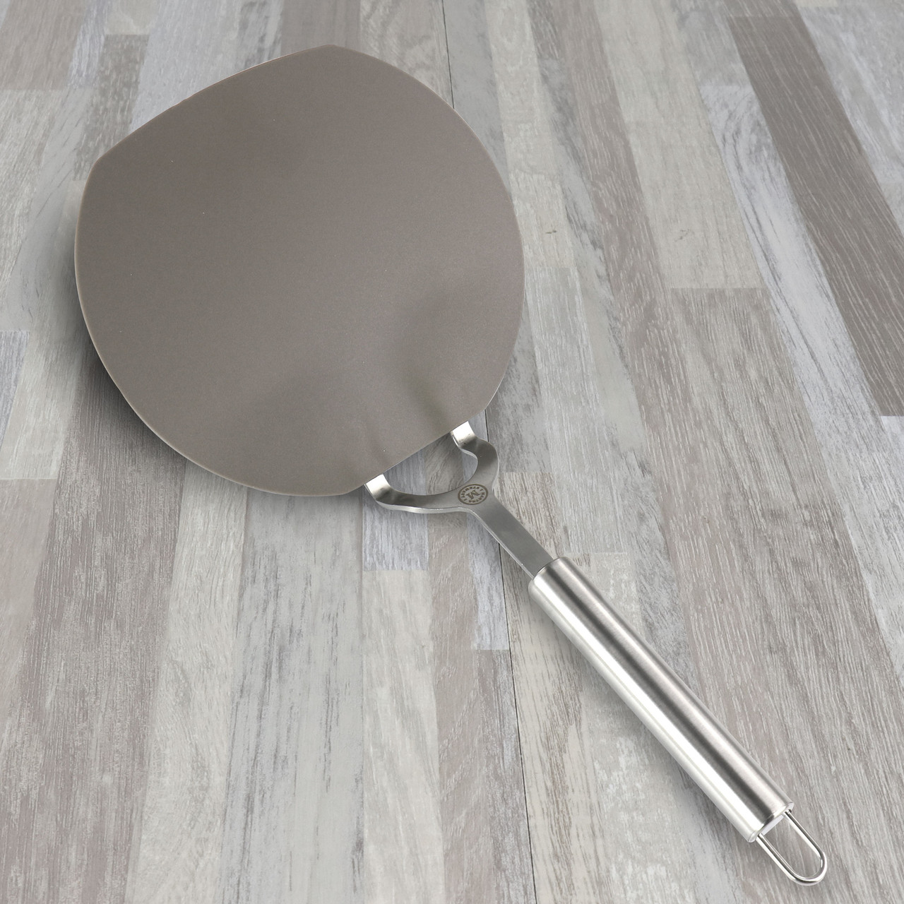 Martha Stewart Nylon Wide Slotted Pancake Turner in Taupe