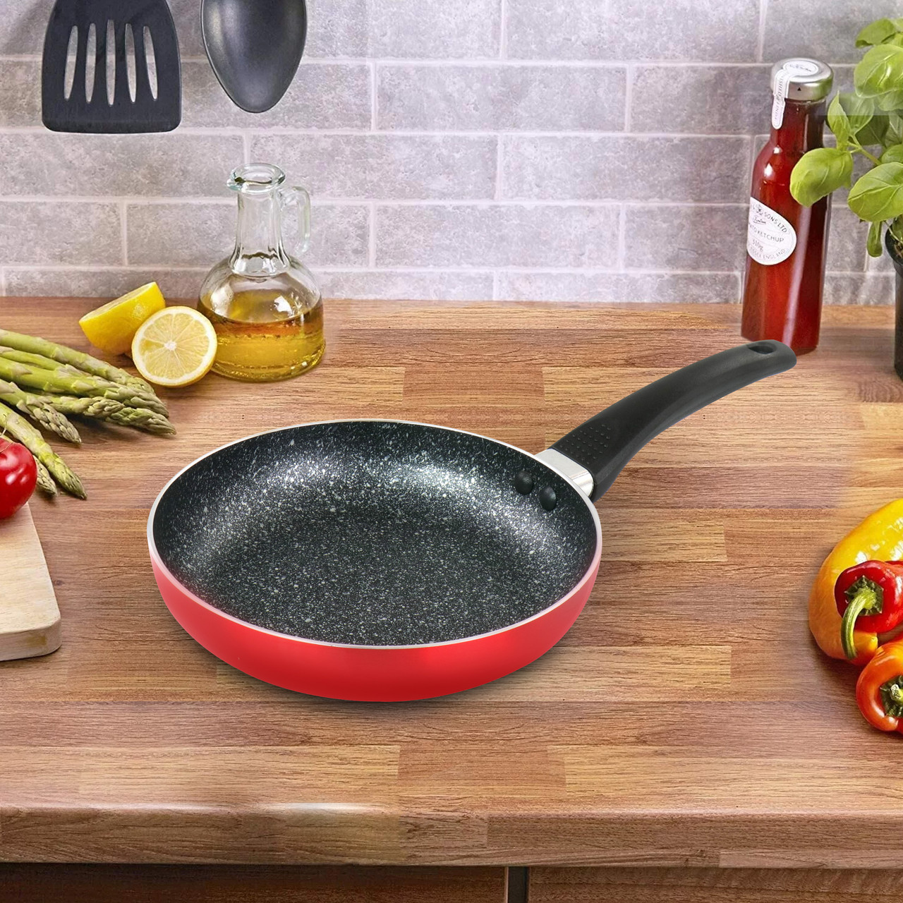 Oster Kono 9.5 inch Aluminum Nonstick Frying Pan ,Black