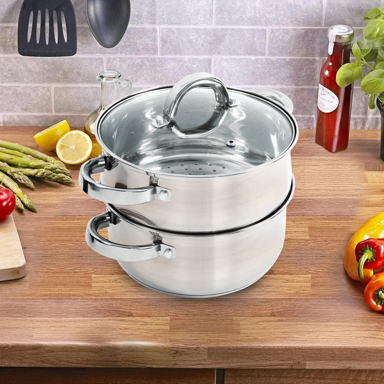 Oster 3 qt. Stainless Steel Steamer Pot with Lid & Reviews