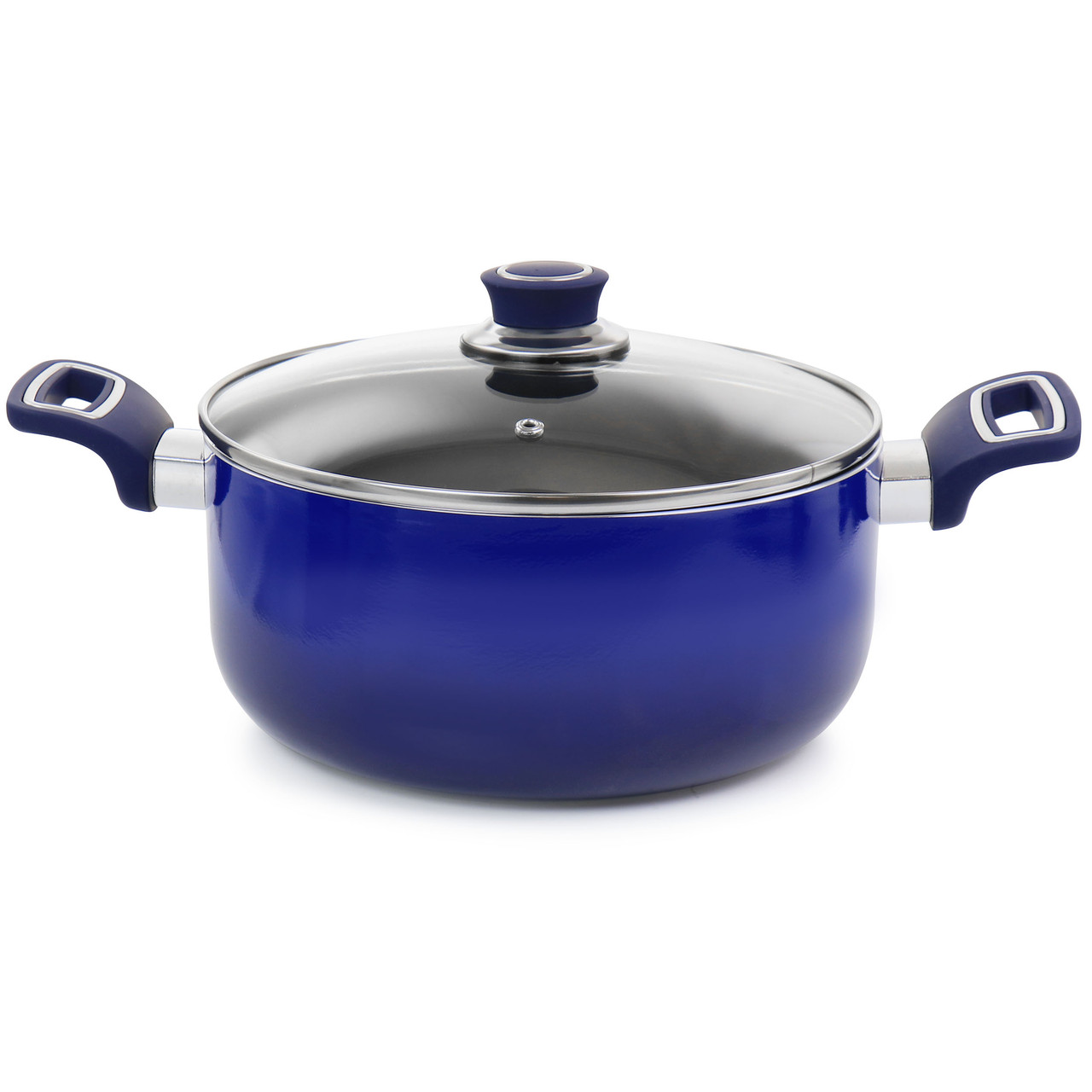 Kenmore Arlington Aluminum Ceramic Coated Nonstick Blue Cookware Set (12-Piece)