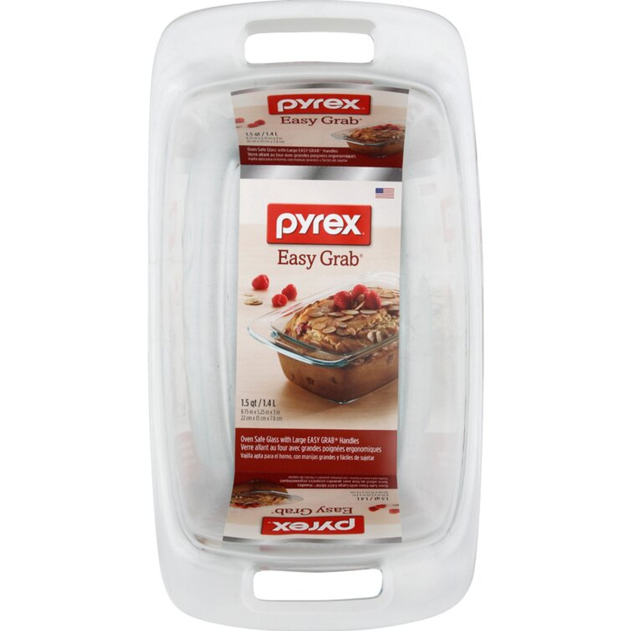 Pyrex Easy Grab 2-Qt Glass Casserole Dish with Lid, Tempered Glass Baking  Dish with Large Handles, Dishwashwer, Microwave, Freezer and Pre-Heated  Oven