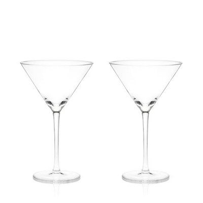Raye Crystal Stemmed Martini Glasses, Set of 2