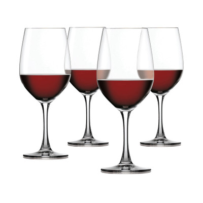 Wine Lovers Bordeaux Wine Glasses (Set of 4)