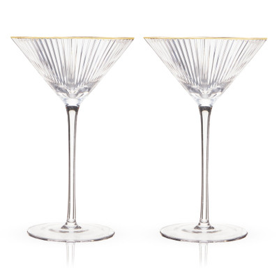 Meridian Crystal Martini Glasses, 7.8 oz (Set of 2)