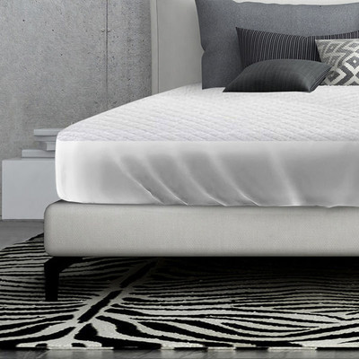 Oxford Fitted Quilted Bed Pads, 50/50 Cotton Polyester Blend (Varies by Size)