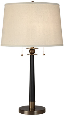 Double Pull Column Metal Table Lamp