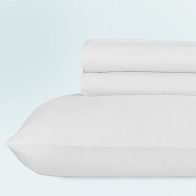 Weekend Soft 500 Thread Count Cotton Sateen Sheet Set, Solid