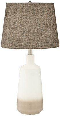 White And Brown Ceramic Table Lamp