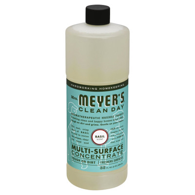 Mrs. Meyer's Multi-Surface Cleaner Refill Concentrate, 32 oz Basil (Case of 6)
