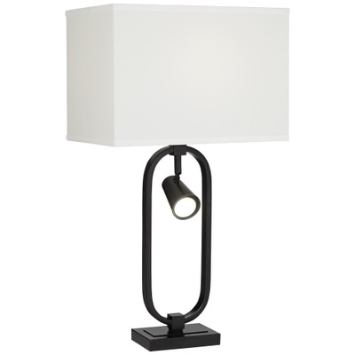 Oval in Metal with Reading Light Table Lamp