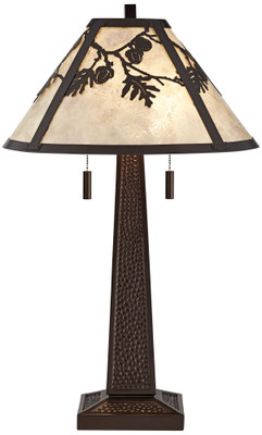 Poly with mica shade Table Lamp
