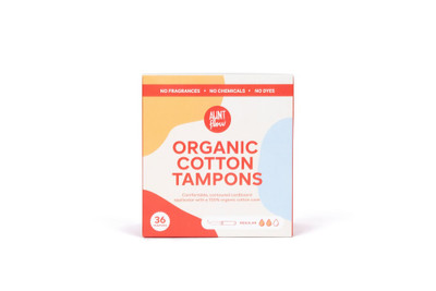 Aunt Flow Fave Organic Cotton Tampons (Box of 36)