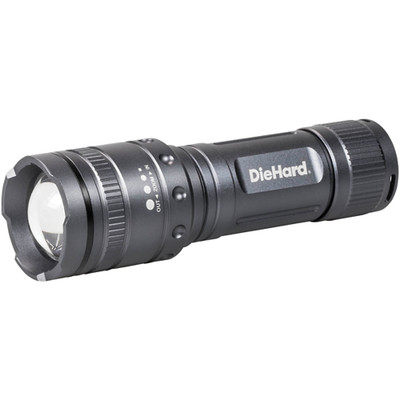 DieHard 11W (1,000 Lumen) Twist Focus Flashlight, Batteries Included