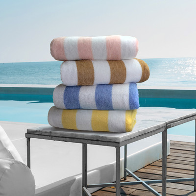 Oxford Resistenzia Cabana Stripe Pool Towels, 30" x 60"  (Case of  24)