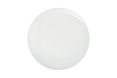 BIA Coupe Porcelain Round White Dinner Plate 10.5" (Set of 12)