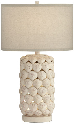 Poly shell with metal base Table Lamp