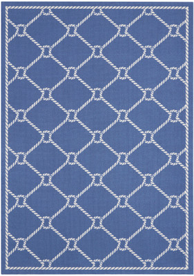 Waverly Sun N Shade Trellis Navy Indoor/Outdoor Rug