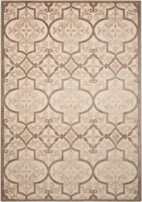 Inhaven Aloha Cream Moroccan Indoor/Outdoor Rug