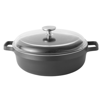 BergHOFF GEM Non-Stick Cast Aluminum 11" Covered Two-Handle Saute Pan 4.9 Quart