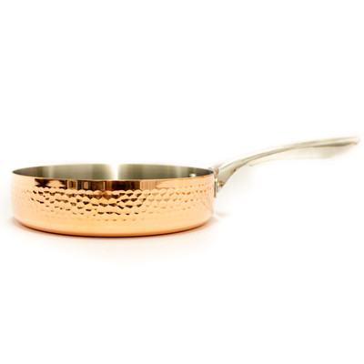 BergHOFF Copper Tri-Ply 9.5" Deep Skillet, Hammered