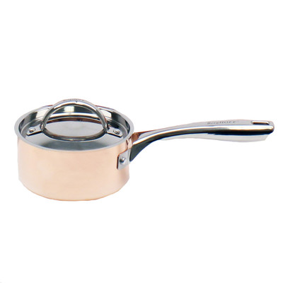 BergHOFF Copper Tri-Ply 5.5" Covered Saucepan, Polished