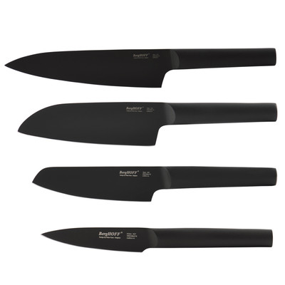 BergHOFF Ron 4 piece Knife Set, Black - Set of 4 Knives