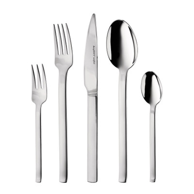 BergHOFF Essentials 30 piece 18/10 Stainless Steel Flatware Set (Serviceice for 6), Essence