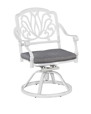 Capri Outdoor Swivel Rocking Chair - White