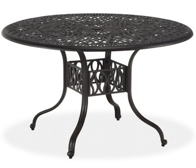 Capri Outdoor Dining Table - Charcoal, 42" Diameter