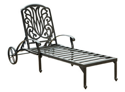 Capri Outdoor Chaise Lounge - Charcoal