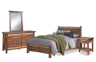 Forest Retreat Bed, Nightstand, Dresser, and Mirror