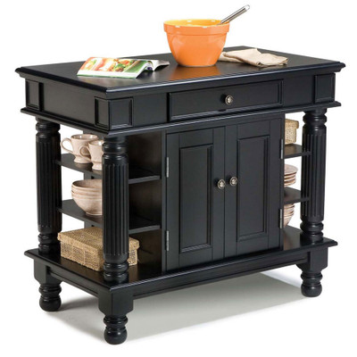 Montauk Kitchen Island - Black