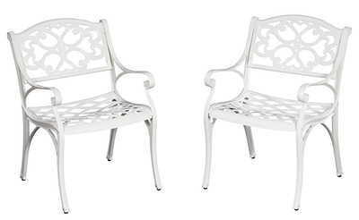 Sanibel Outdoor Chair Pair - White