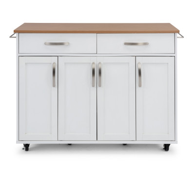 Storage Plus Kitchen Cart - Off White
